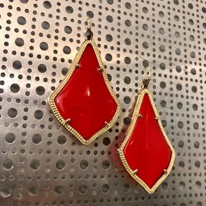 Red Kendra Scott Earrings
